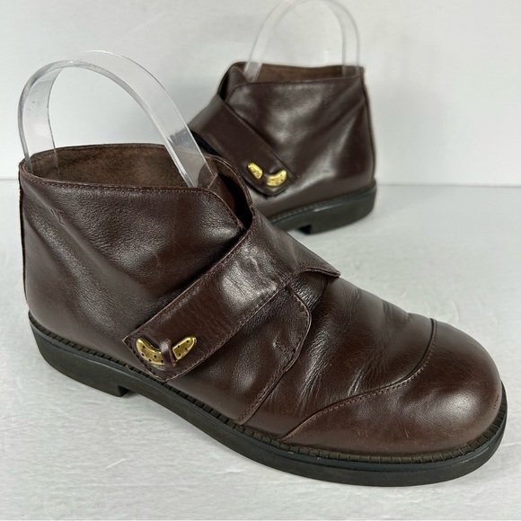 Naot Brown Leather Ankle Boots Classic Design 37 - Picture 5 of 10